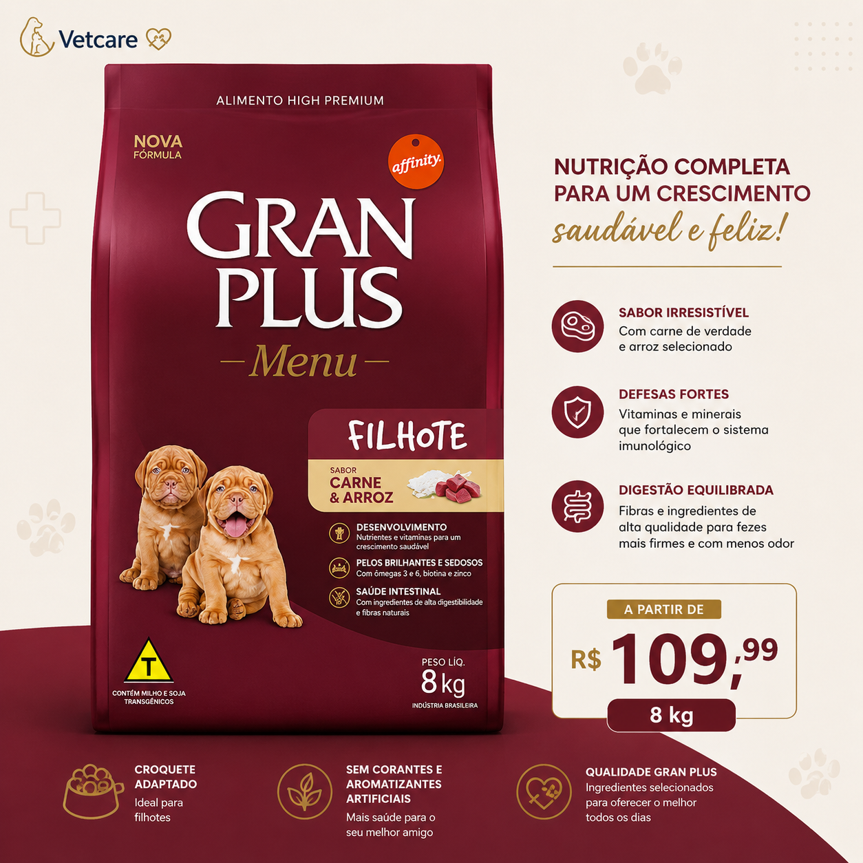 Ração Gran Plus (8Kg)