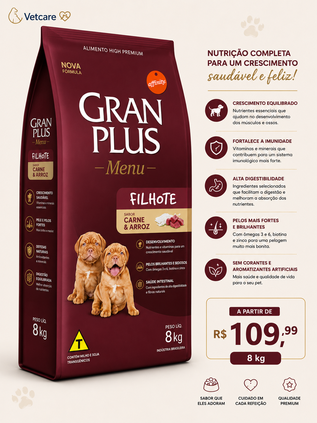 Ração Gran Plus (8Kg)