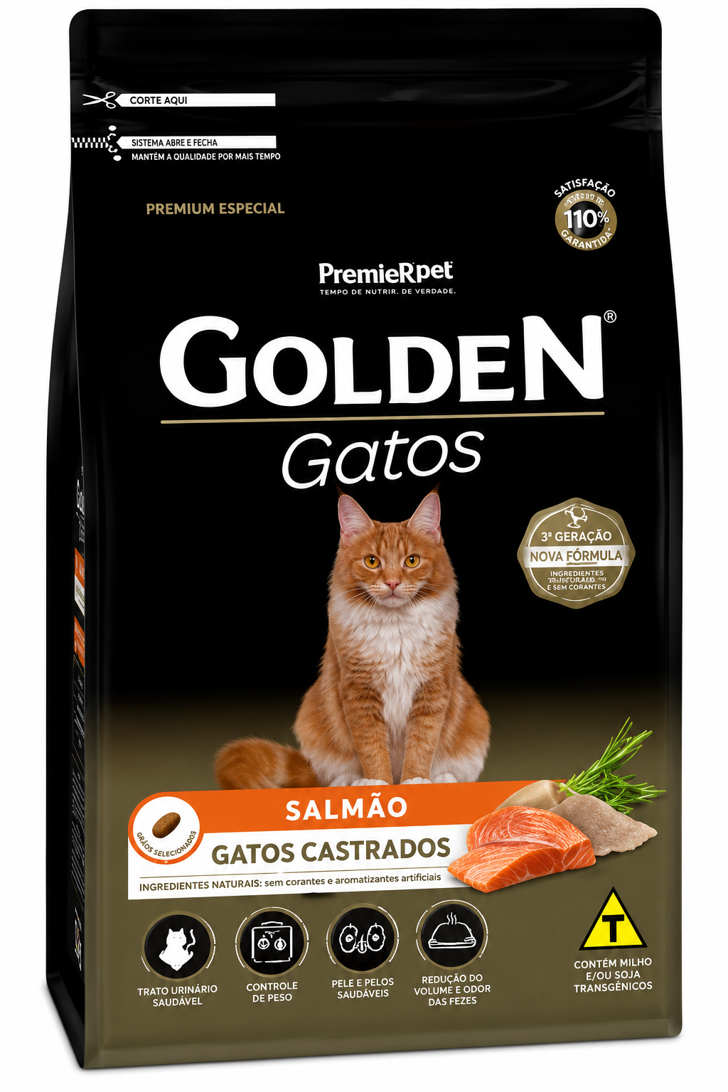 GOLDEN GATOS CASTRADOS  Salmão • 10,1kg